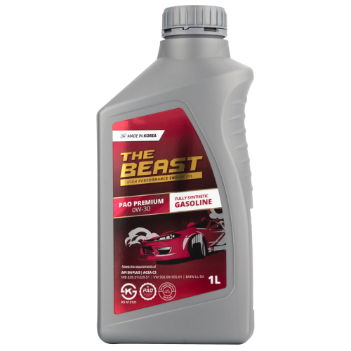 E0110L01U1 THE BEAST Синт-ое мот.масло PAO PREMIUM 0W-30 (1л) - 1 л