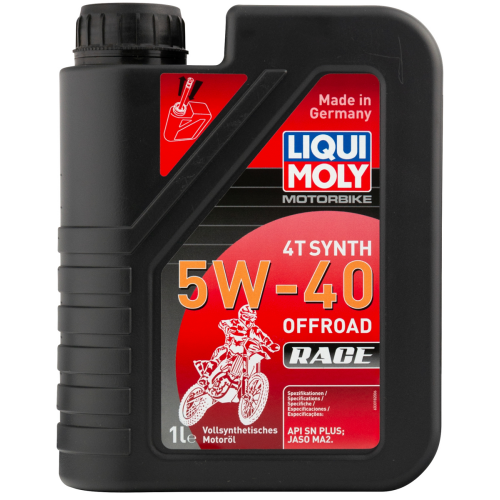 3018 LiquiMoly Синт-ое мот.масло д/4-т.мотоц. Motorbike 4T Synth Offroad Race 5W-40 SN Plus MA2 (1л) - 1 л