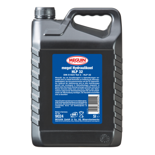 9024 Meguin Мин. гидр.масло meguin Hydraulikoel HLP 32 (5л) - 5 л