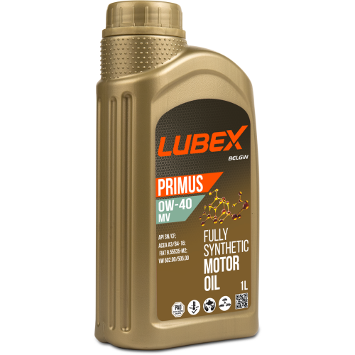 L034-1621-1201 LUBEX Синт-ое мот.масло PRIMUS MV 0W-40 CF/SN A3/B4 (1л) - 1 л