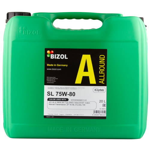 Синтетическое трансмиссионное масло Allround Gear Oil SL 75W-80 - 20 л