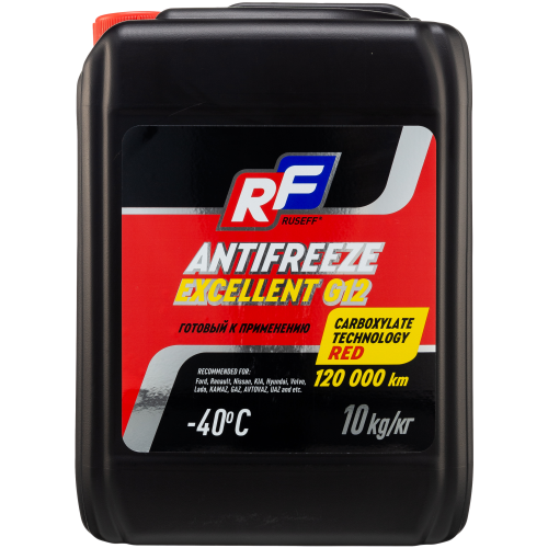 17358N RUSEFF Антифриз ANTIFREEZE EXCELLENT G12 40 (10кг) - 10 кг