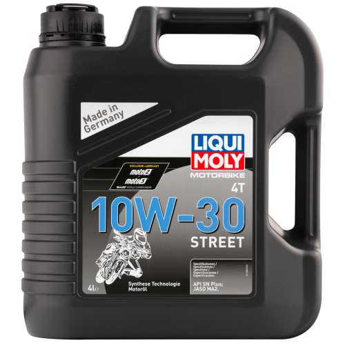 1688 LiquiMoly НС-синт. мот.масло д/4-т.мотоц. Motorbike 4T Street 10W-30 SN Plus MA2 (4л) - 4 л