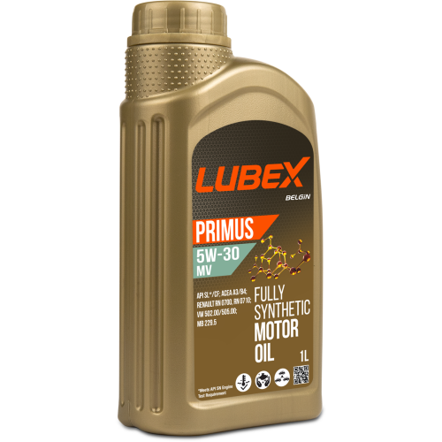 L034-1324-1201 LUBEX Синт-ое мот.масло PRIMUS MV 5W-30 CF/SL A3/B4 (1л) - 1 л