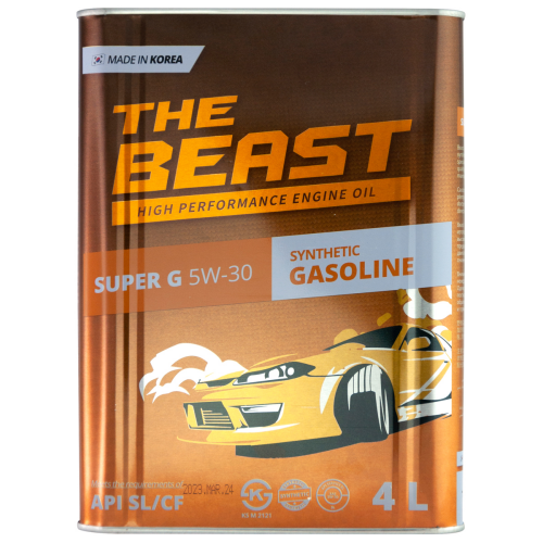 E0107L04U1 THE BEAST Синт-ое мот.масло SUPER G 5W-30 (4л) - 4 л