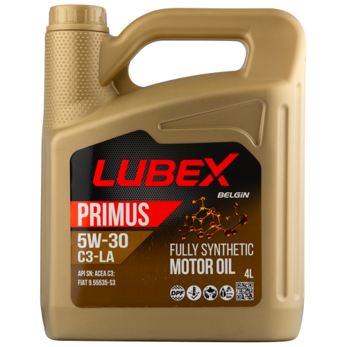 L034-1296-0404 LUBEX Синт-ое мот.масло PRIMUS C3-LA 5W-30 SN C3 (4л) - 4 л
