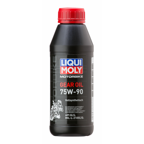 1516 LiquiMoly Синт-ое тр.масло д/мотоц. Motorbike Gear Oil 75W-90 GL-5 (0,5л) - 0,5 л