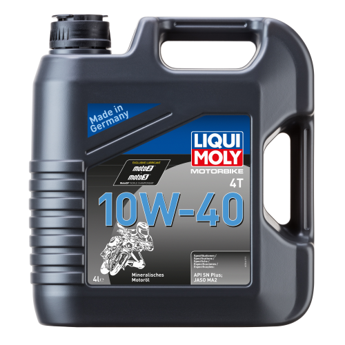 3046 LiquiMoly Мин. мот.масло д/4-т.мотоц. Motorbike 4T 10W-40 SN Plus MA2 (4л) - 4 л