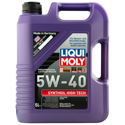 1856 LiquiMoly Синт-ое мот.масло Synthoil High Tech 5W-40 SN A3/B4 (5л) - 5 л