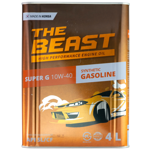 E0108L04U1 THE BEAST Синт-ое мот.масло SUPER G 10W-40 (4л) - 4 л